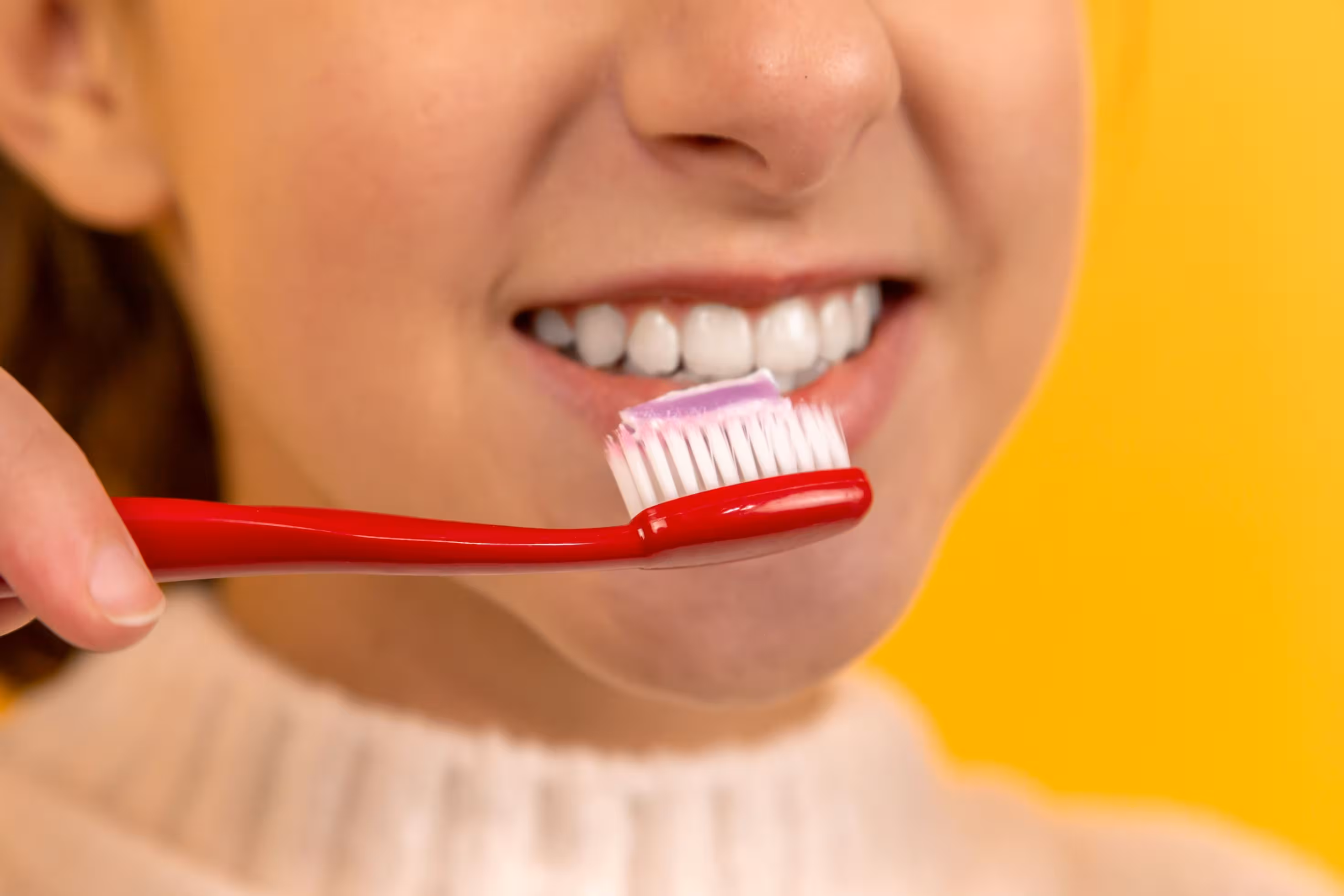 Tooth paste and brush.